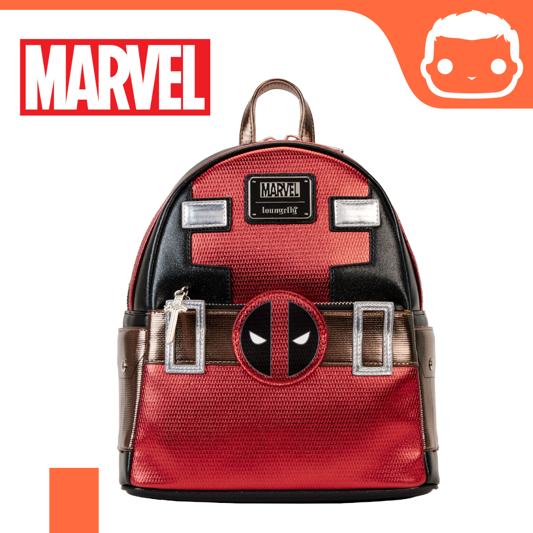 Marvel Deadpool Metallic Collection Backpack Wallet Bundle Pre