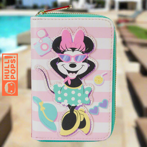 Minnie Mouse Vacation Style Zip Around Wallet [Pre-Order]