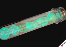 Load image into Gallery viewer, Lab Dice: Borealis Champagne/white Polyhedral 7-Dice Set (with bonus die)