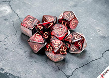 Load image into Gallery viewer, Lab Dice: Lustrous Gothic/ Polyhedral 7-Dice Set (with bonus die)