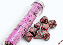 Load image into Gallery viewer, Lab Dice: Lustrous Gothic/ Polyhedral 7-Dice Set (with bonus die)