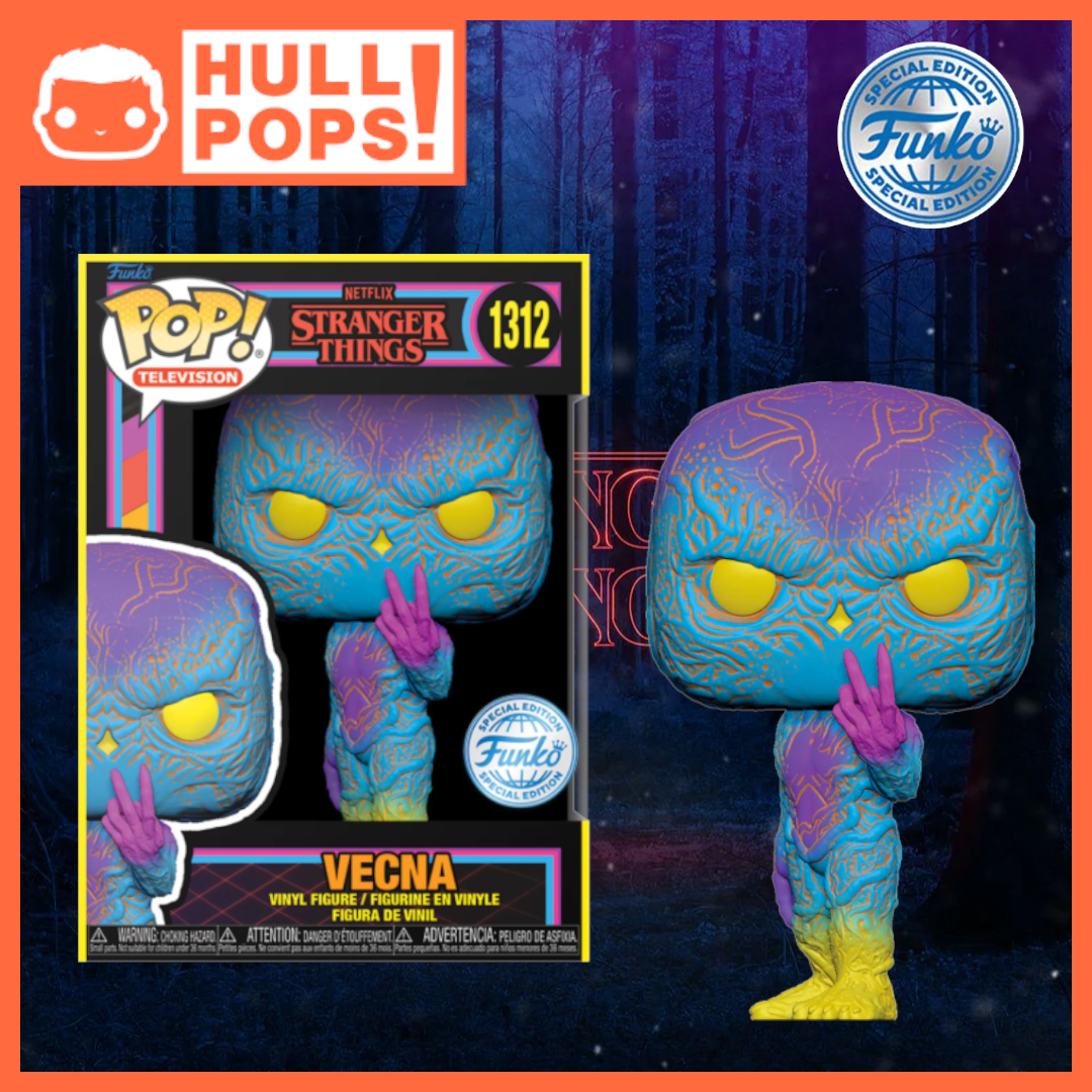 #1312 - Stranger Things - Vecna Black Light Exclusive – Hull Pops Ltd