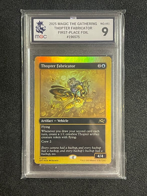 Magic The Gathering - Aetherdrift - Thopter Fabricator First Place Foil - Grade 9