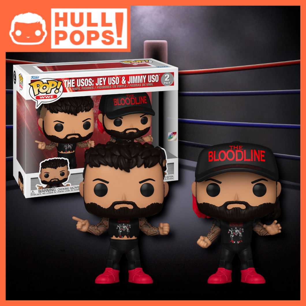 Funko POP! WWE Jey Uso and Jimmy Uso 4-in Vinyl Figure Set 2-Pack