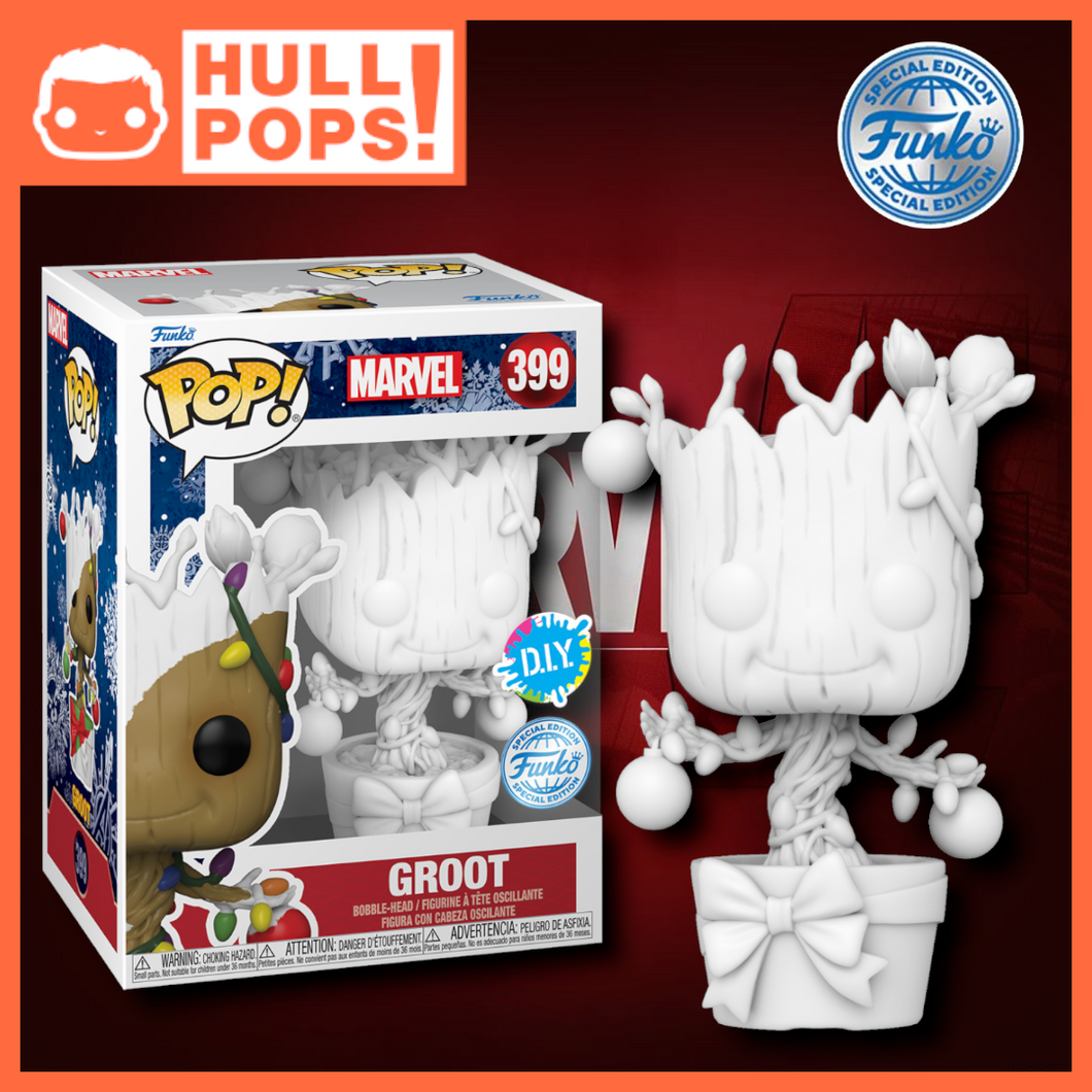 399 - Marvel - Holiday Groot DIY Exclusive – Hull Pops Ltd