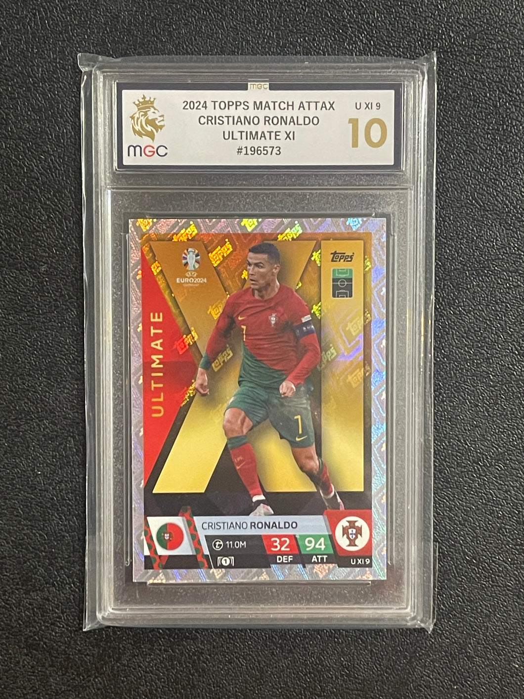 Match Attax - Euro 2024 Christiano Ronaldo Ultimate XI - Grade 10