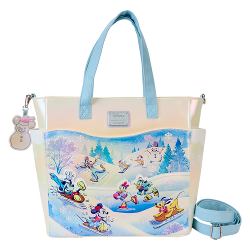 Disney Mickey And Friends Winter Wonderland Scene Convertible Tote [Pre-Order]