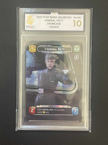 Star Wars Unlimited - Admiral Piett Showcase - Grade 10