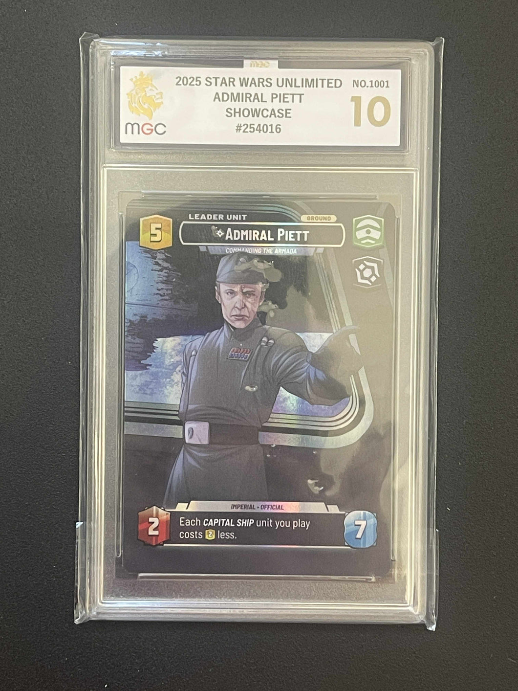 Star Wars Unlimited - Admiral Piett Showcase - Grade 10