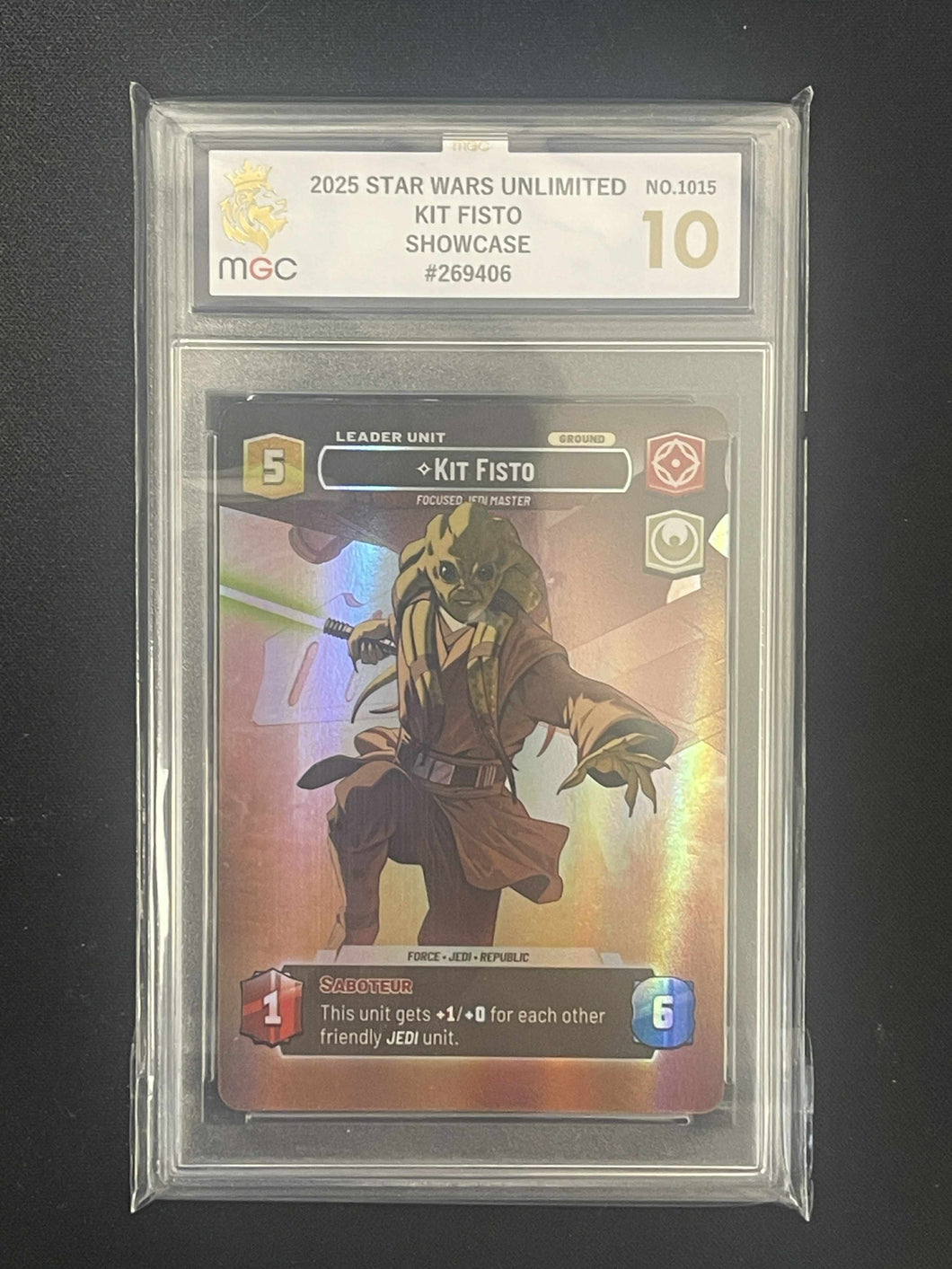 Star Wars Unlimited - Kit Fisto Showcase - Grade 10