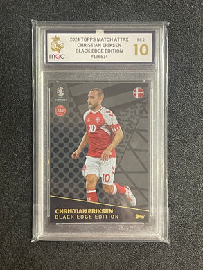 Match Attax - Euro 2024 Christian Eriksen Black Edge Edition - Grade 10