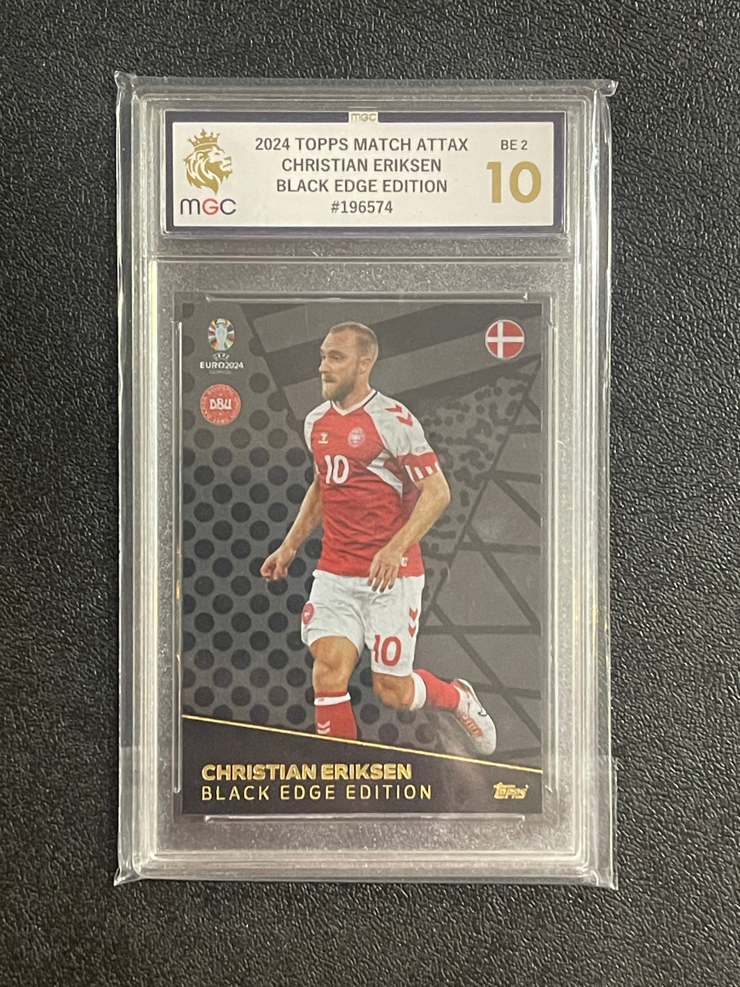 Match Attax - Euro 2024 Christian Eriksen Black Edge Edition - Grade 10