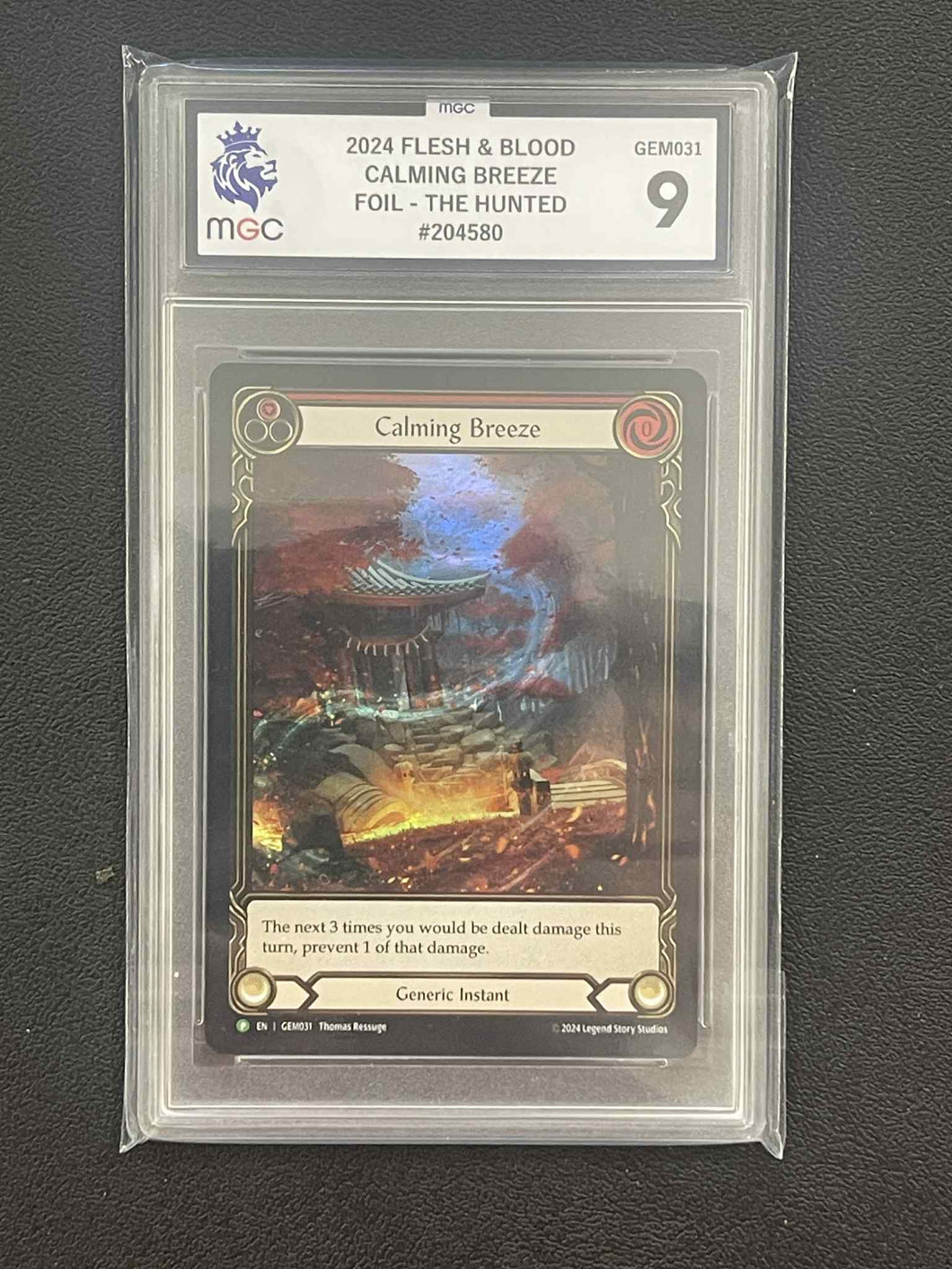 Flesh & Blood - Calming Breeze - Foil Promo - Grade 9