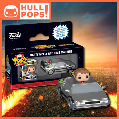 Bitty Pop! - Back to the Future - Time Machine With Marty [Pre-Order]
