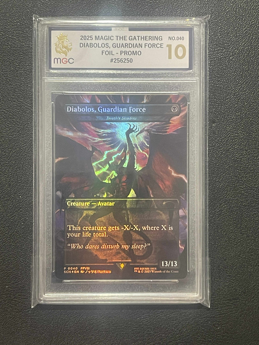 Magic The Gathering - Diabolos, Guardian Force Foil Promo - Final Fantasy - Grade 10