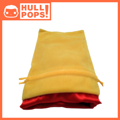 Fanroll - Small Velvet Dice Bag - Gold w/ Red Satin