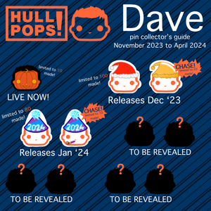 Hull Pops - Limited Edition Pin - New Years Dave 2024
