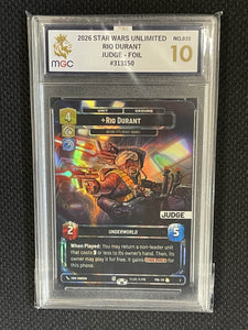 MGC - Graded Single Cards  Tagged "Star Wars Unlimited" Hull Pops Ltd