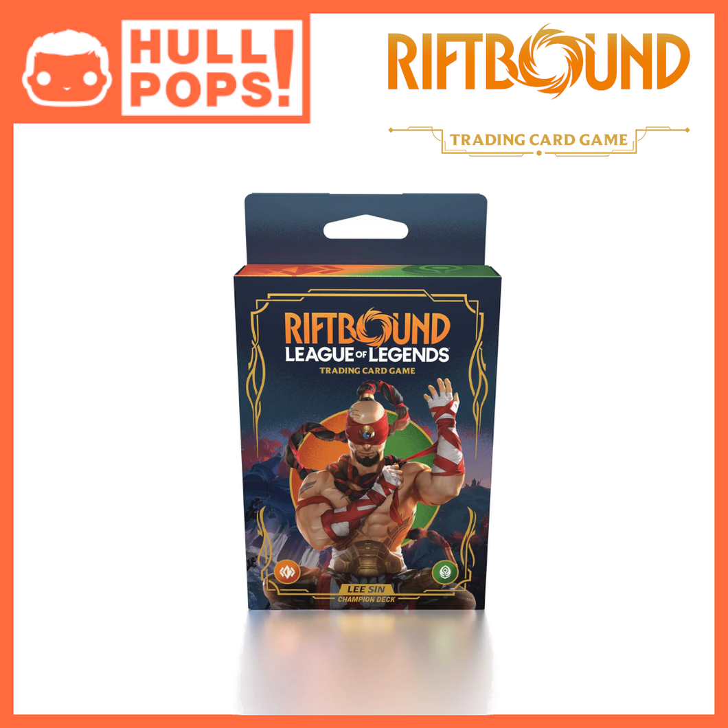 Riftbound: League of Legends Trading Card Game - Set 1 -Origins Champion Deck - Lee Sin Display [Pre-Order]