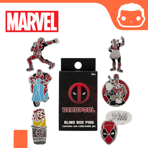 Marvel By Loungefly Enamel Pins Blind Box - Deadpool - Single Pin