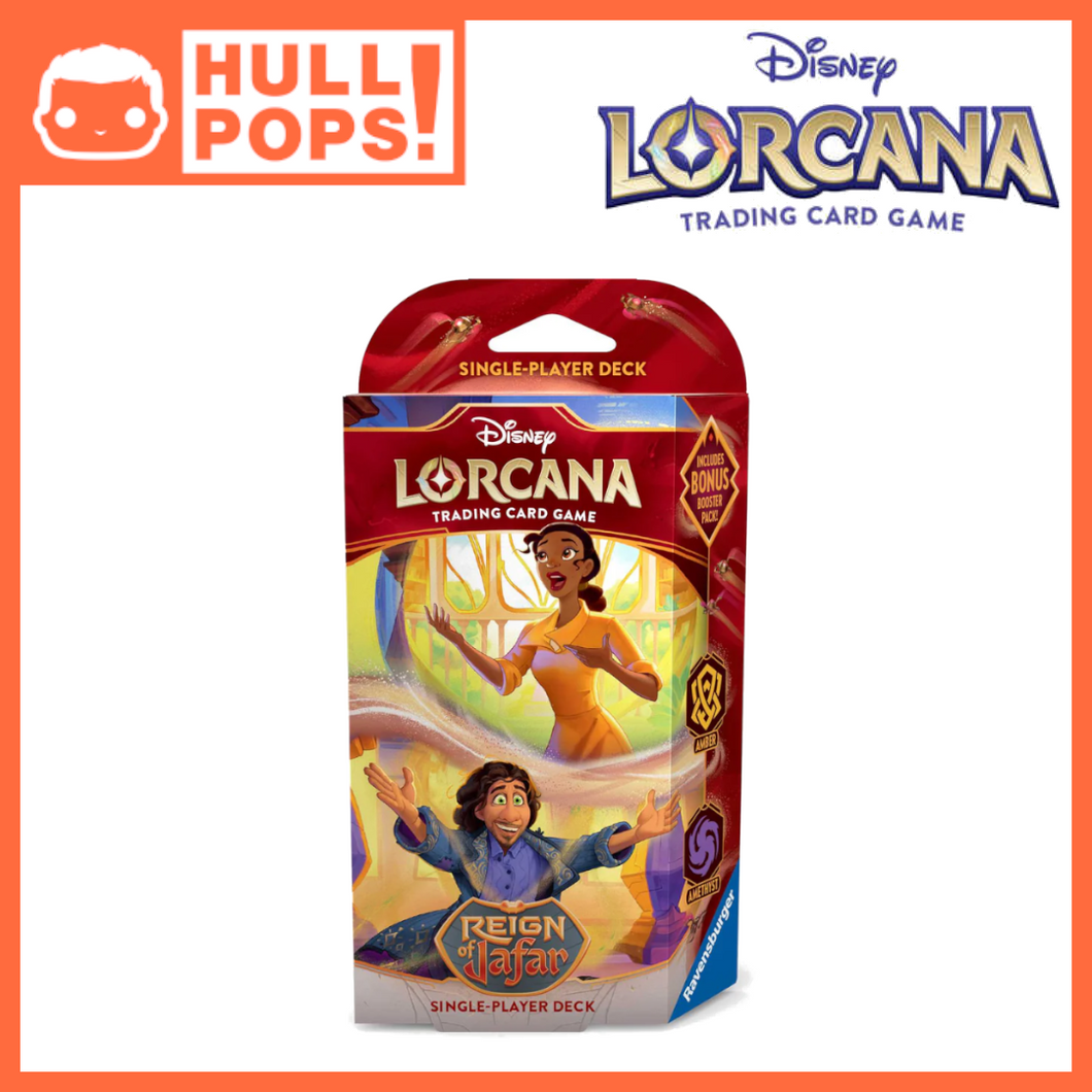 Disney Lorcana TCG - Reign of Jafar - Starter Deck - Tiana & Bruno Hull Pops Ltd Disney Lorcana TCG - Reign of Jafar - Starter Deck - Tiana & Bruno Hull Pops Ltd