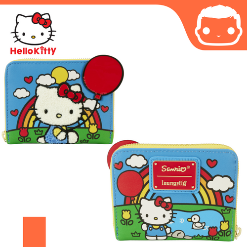 Hello Kitty 50th Anniversary Chenille Kitty Zip Around Wallet [Pre-Order]