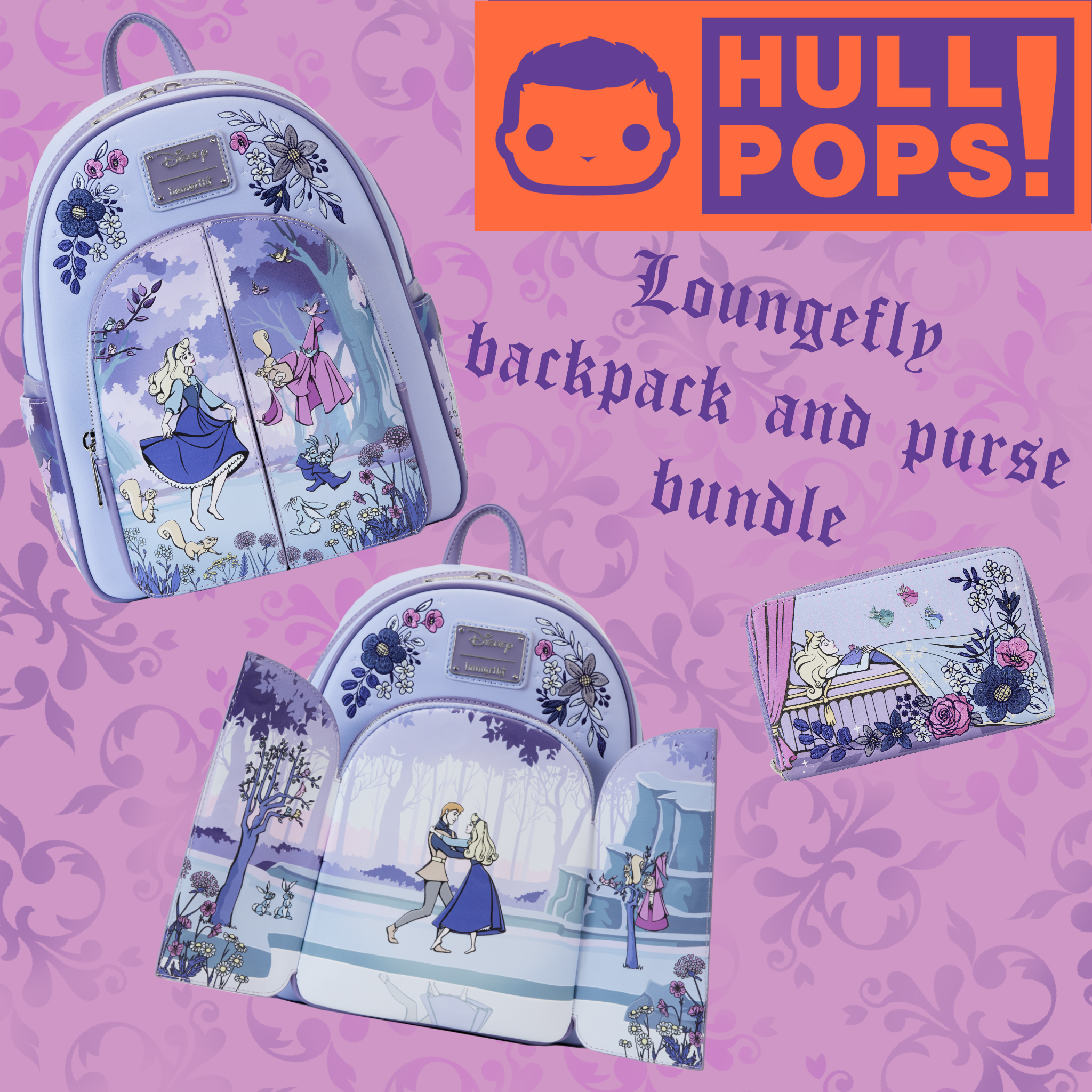 Mini backpack with sales wallet