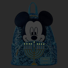 Load image into Gallery viewer, Mickey Happy Hanukkah Menorah Mini Backpack