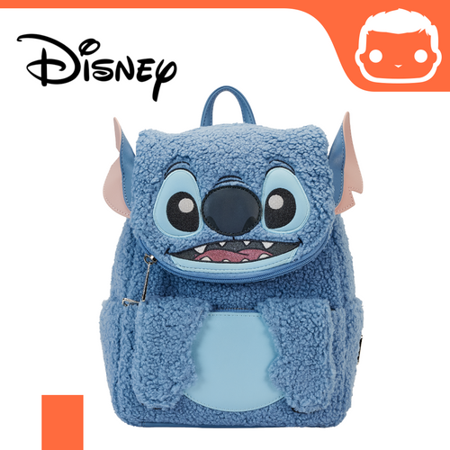 Loungefly Disney Stitch Plush Pocket Mini Backpack - PREORDER