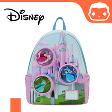 Load image into Gallery viewer, Disney Sleeping Beauty Stained Glass Castle Backpack &amp; Wallet Bundle