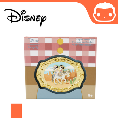 Disney Western Mickey & Minnie Belt Buckle 3