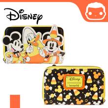 Load image into Gallery viewer, Candy Corn Mickey &amp; Friends Backpack &amp; Wallet Bundle