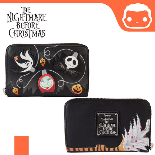 Nightmare Before Christmas Tree Lights Zip Around Wallet