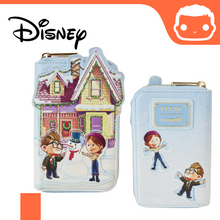 Load image into Gallery viewer, Pixar Up! House Christmas Lights Zip Around Wallet