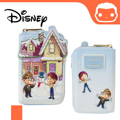 Pixar Up! House Christmas Lights Zip Around Wallet