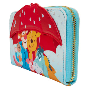 Disney Winnie The Pooh & Friends Rainy Day Zip Around Wallet