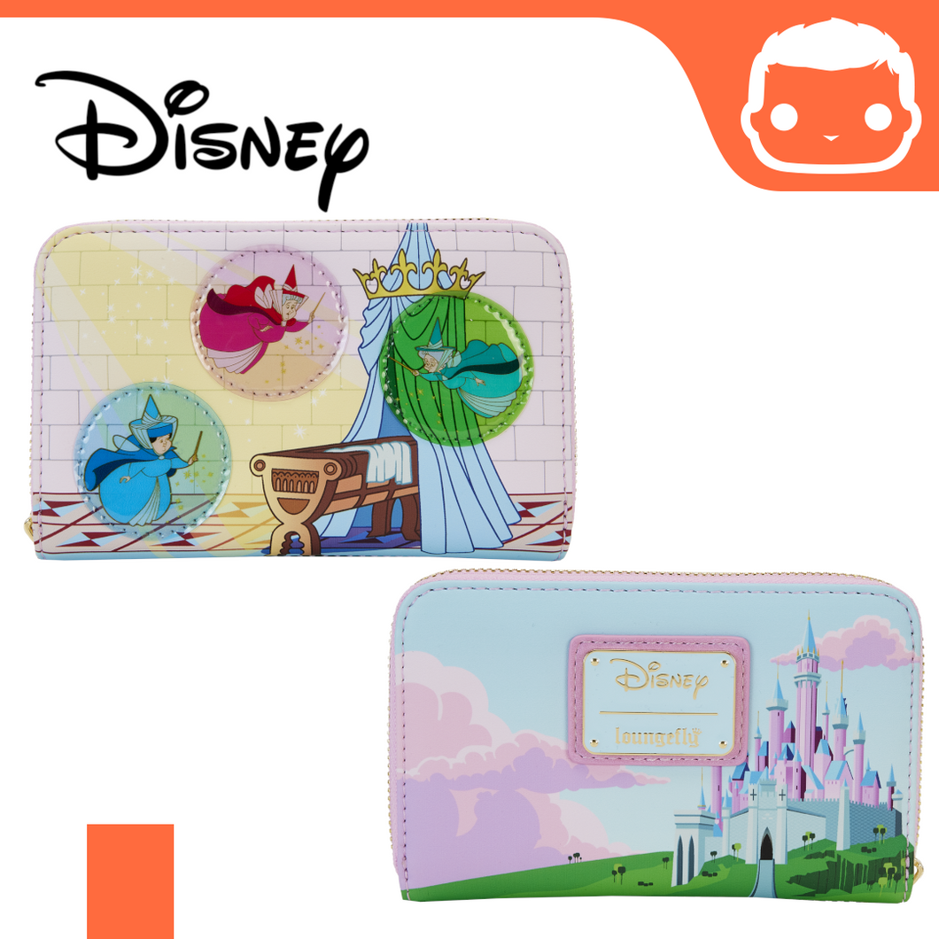 Disney Sleeping Beauty Stained Glass Castle Zip Around Wallet [Pre-Order]