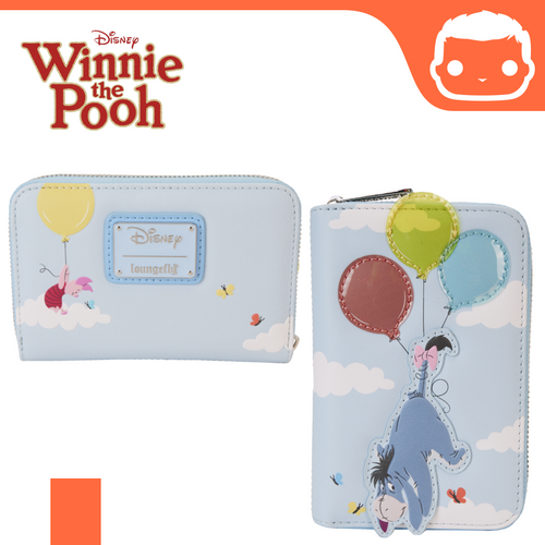 Disney Winnie The Pooh Balloons Zip Around Wallet