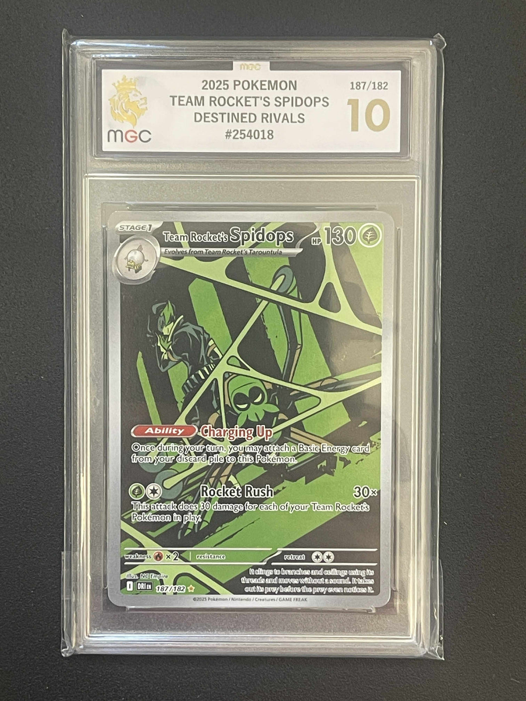 Pokemon - Team Rockets Spidops (Japan) - Grade 10