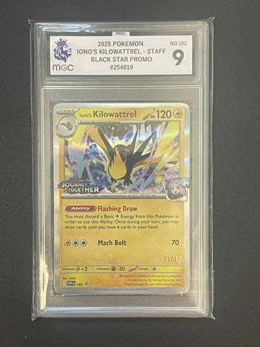 Pokemon - Ionos Kilowattrel (Stamped) Staff - Grade 9