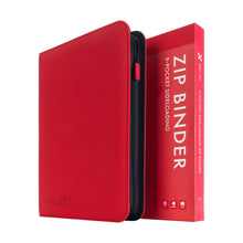 Load image into Gallery viewer, Exo-Tec - 9-Pocket - Zip Binder (Red)