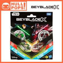 Load image into Gallery viewer, Beyblade X and Star Wars Collab Luke Skywalker 4-80B vs. Darth Vader 4-60B