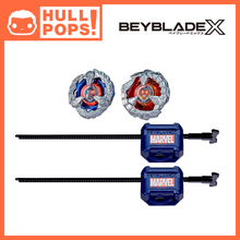 Load image into Gallery viewer, Beyblade X and Marvel Collab Captain America 4-70GB vs. Red Hulk 1-80R