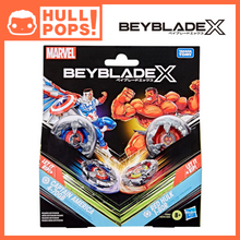 Load image into Gallery viewer, Beyblade X and Marvel Collab Captain America 4-70GB vs. Red Hulk 1-80R