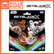 Load image into Gallery viewer, Beyblade X and Star Wars Collab Chewbacca 4-80LF vs. Stormtrooper 5-70B