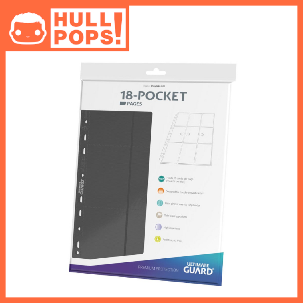 Ultimate Guard 18-Pocket Pages Side-Loading (10) - Grey