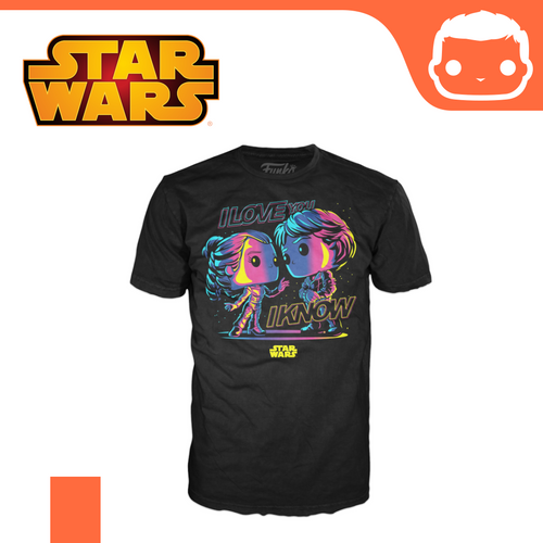Funko T-Shirt - Size: L - Star Wars - Han Loves Leia