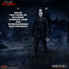Load image into Gallery viewer, MEZCO - The Crow – 5 Points Deluxe Figure Set - Eric Draven &amp; The Crow