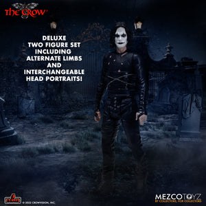 MEZCO - The Crow – 5 Points Deluxe Figure Set - Eric Draven & The Crow