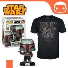 Load image into Gallery viewer, #462 - Star Wars - Boba Fett Metallic Exclusive Pop! &amp; Tee Set [Small]